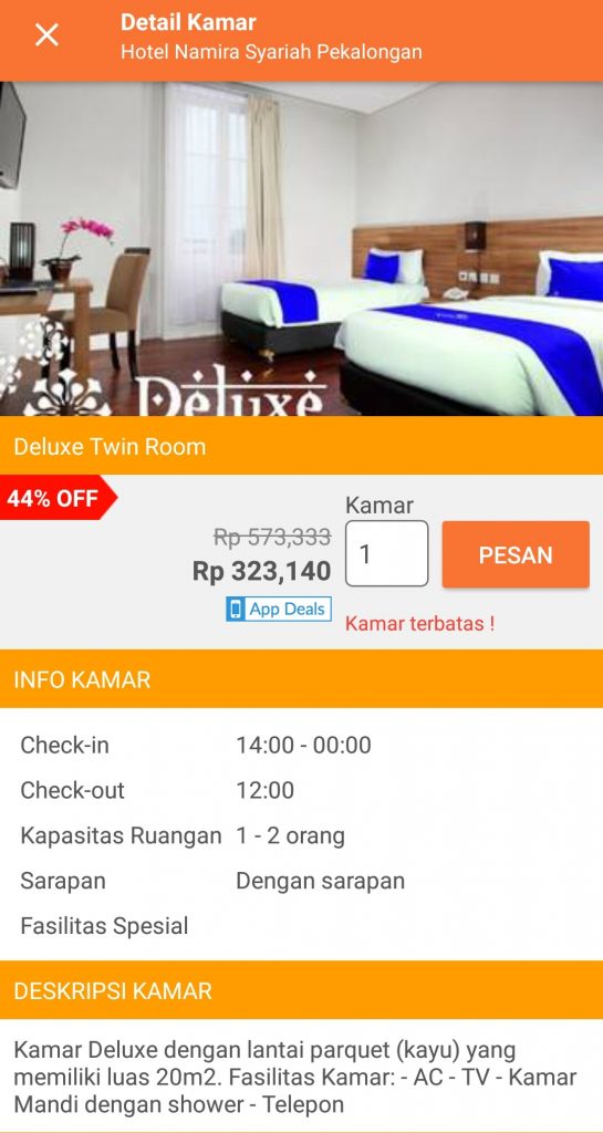 booking hotel lewat pegipegi
