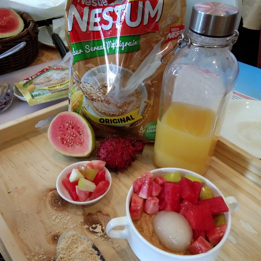 nestum ceream menu sarapan yang simple
