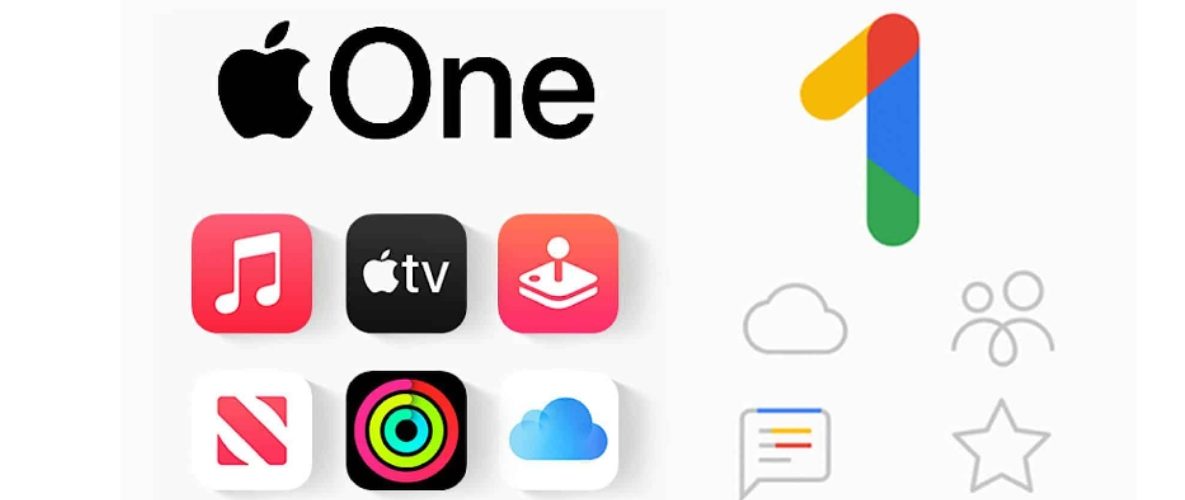 Apple One vs. Google One | Sumber: Olhar Digital